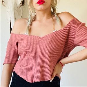 Zara Trafaluc Brick Color  Top